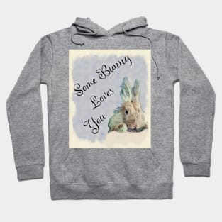 Super cute some Bunny loves you design Hoodie